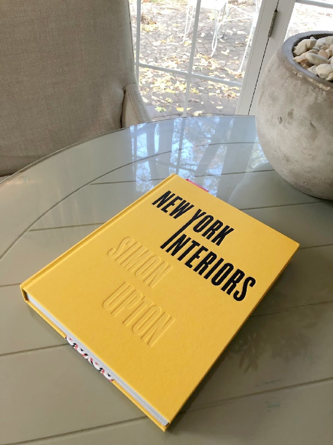 NEW YORK INTERIORS Simon Upton book on my kitchen table - Hello Lovely Studio