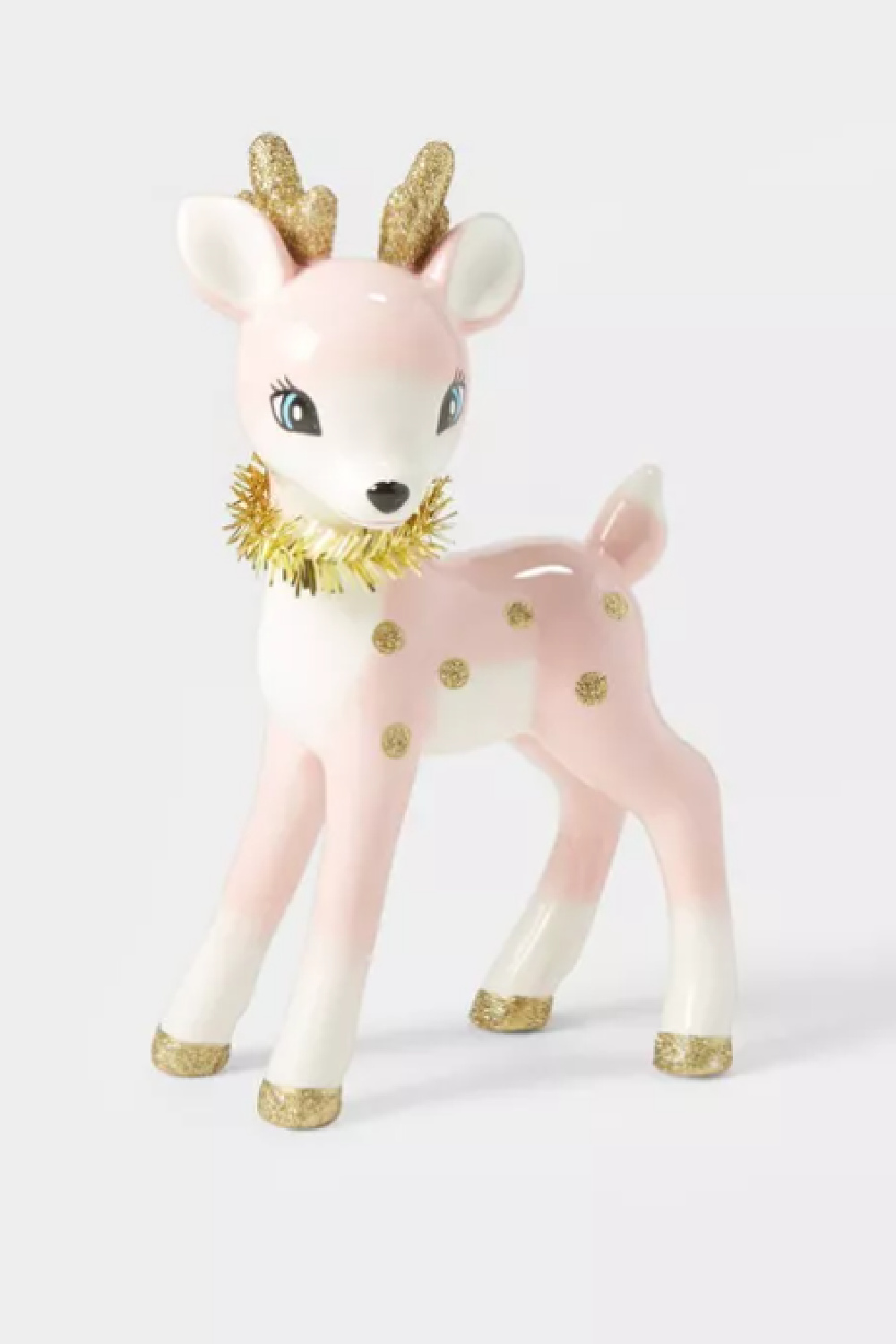 Pale pink retro reindeer from Target's Wondershop! #pinkchristmas #retroreindeer #holidaydecor