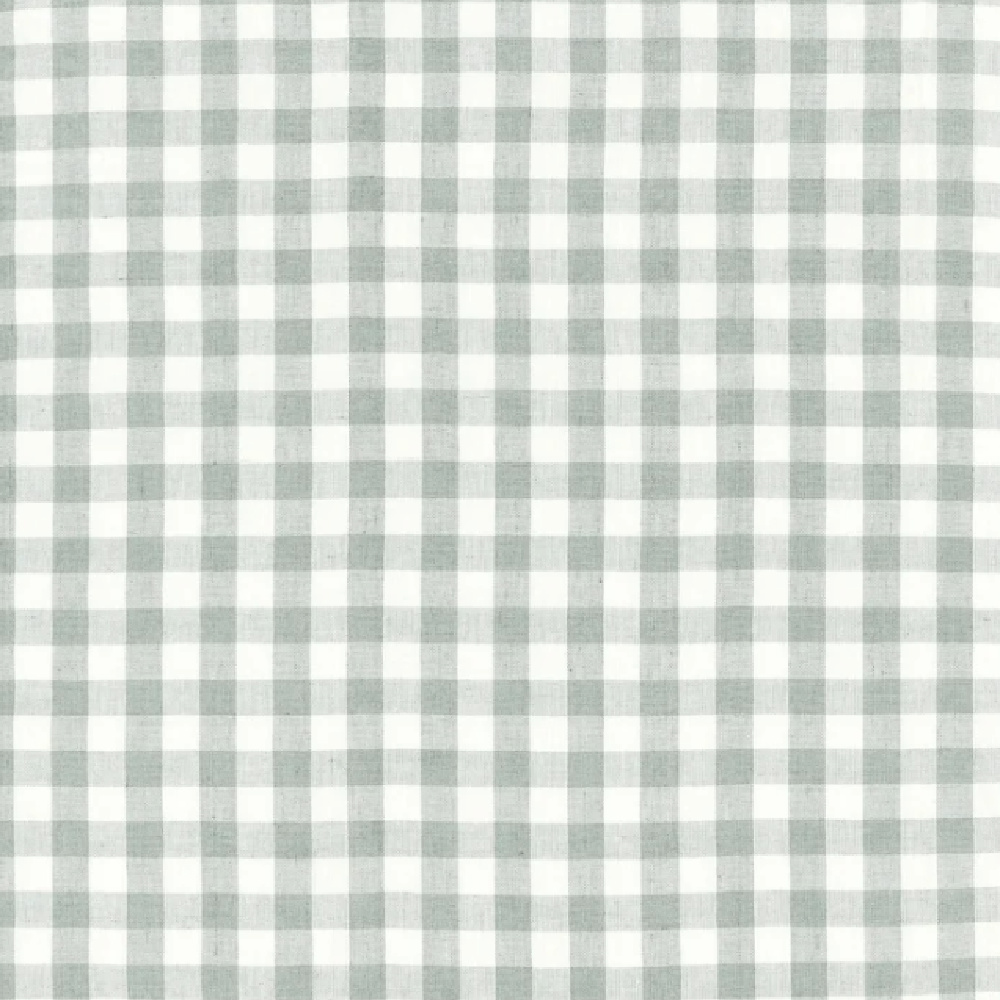 Light blue Swedish check fabric (color is Skylight) from The House of Scalamandre. #swedishfabric #gingham #checkeredfabric