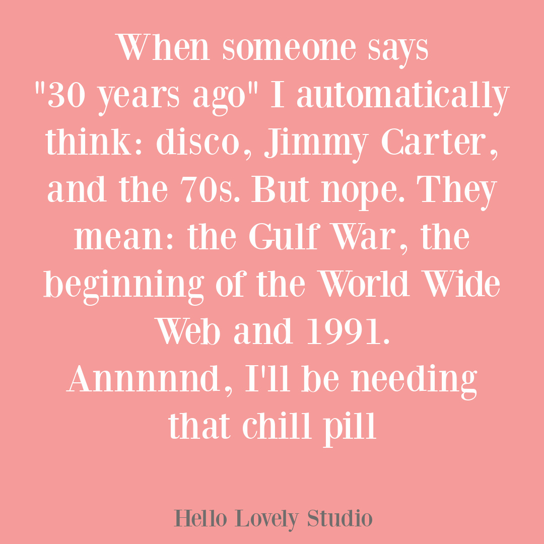 Funny aging humor about losing track of time. #midlifehumor #menopausehumor