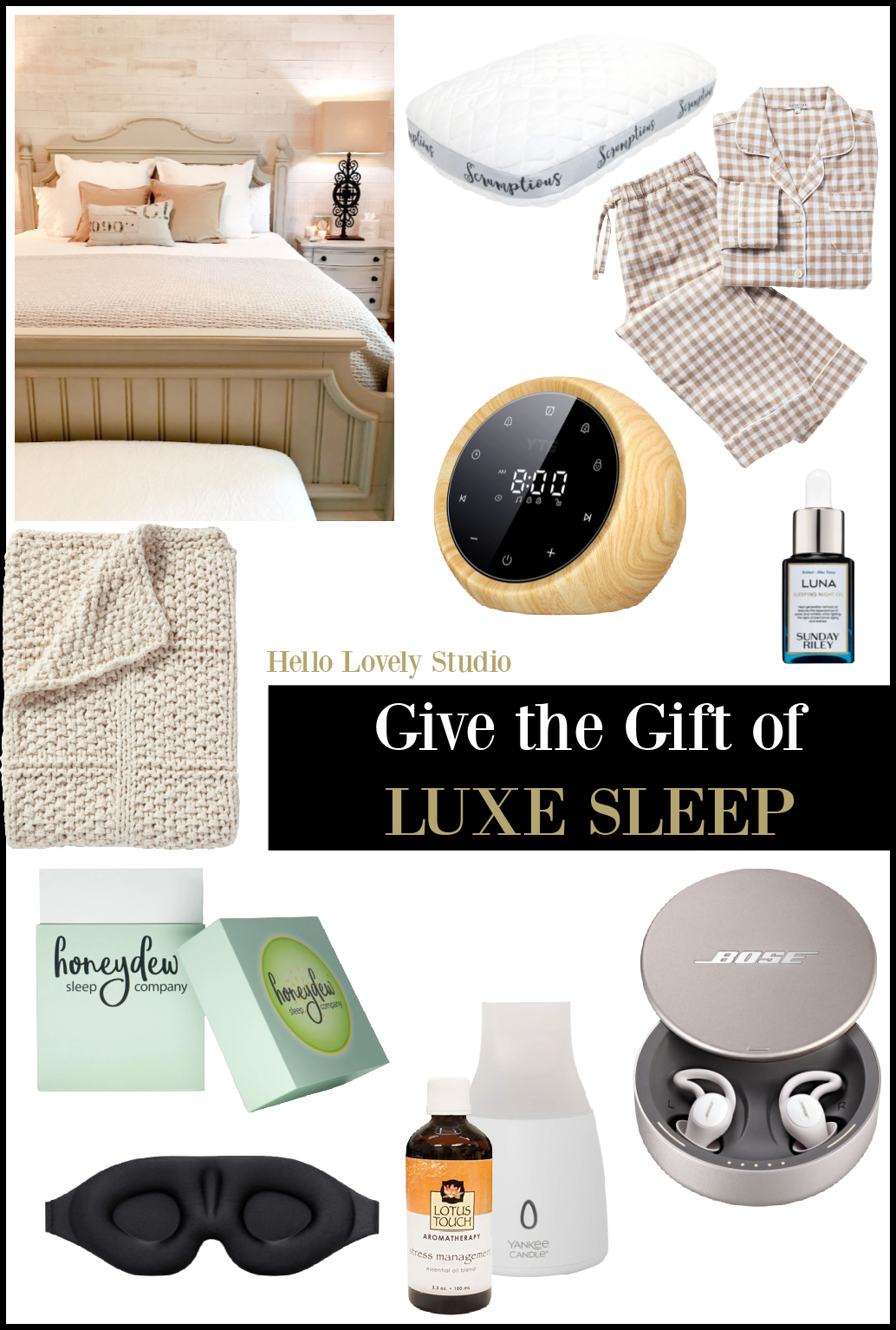 Give the Gift of Luxe Sleep - Hello Lovely Studio
