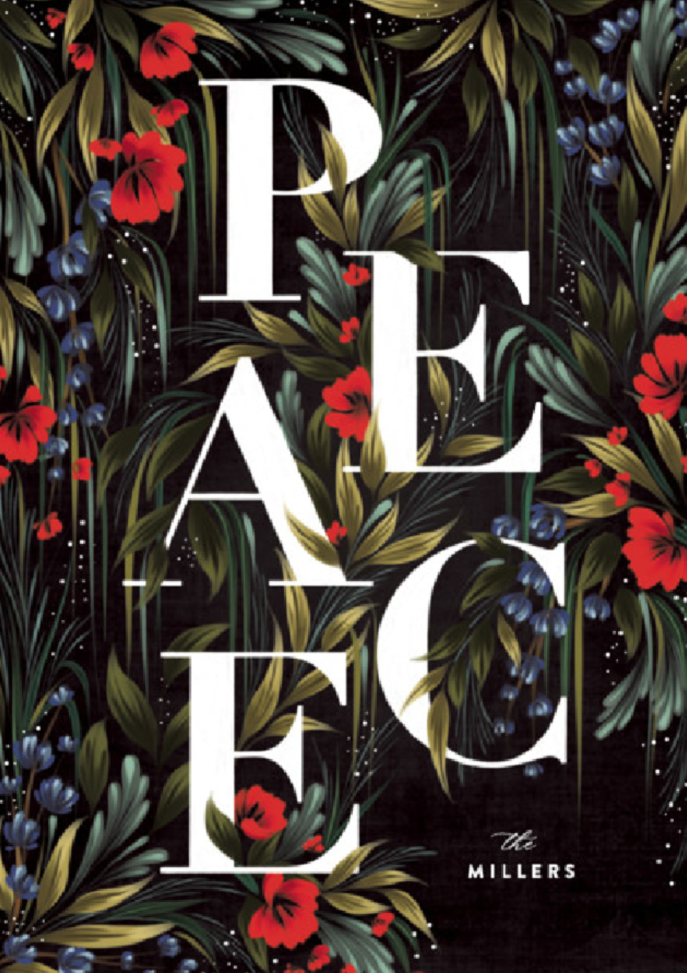 Peace holiday card inspired by The Met from Minted.