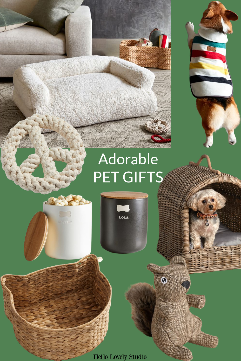 Adorable Pet Gifts - Hello Lovely Studio. #petgifts #doggifts