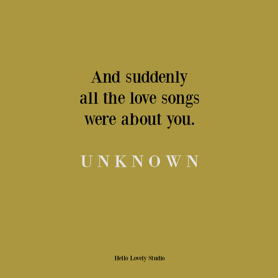 Best love quotes on Hello Lovely Studio. #lovequotes