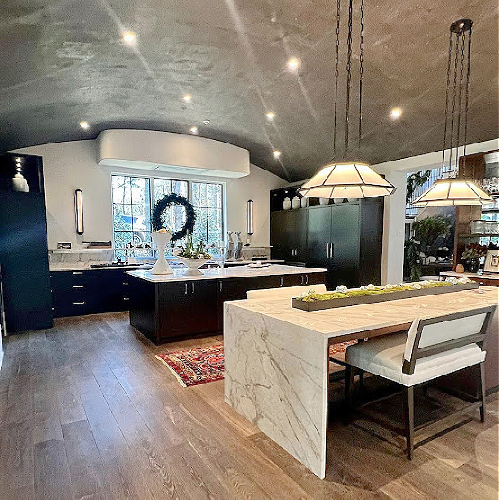 Kitchen in Atlanta's Home for Holidays Designer Showhouse 2021 - photo by Sherry Hart of Design Indulgence.
