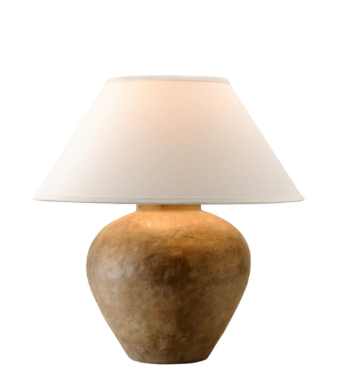 Calabria Table Lamp - a Belgian style lamp with sloping shade - Burke Decor.