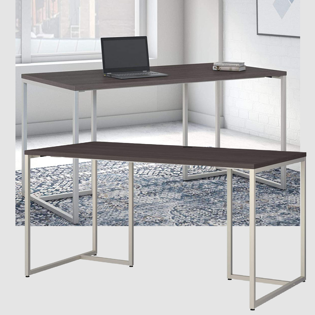 Method 60W Home office desk by Kathy Ireland for Bush Furniture at Quill. #moderndesk #homeofficefurniture