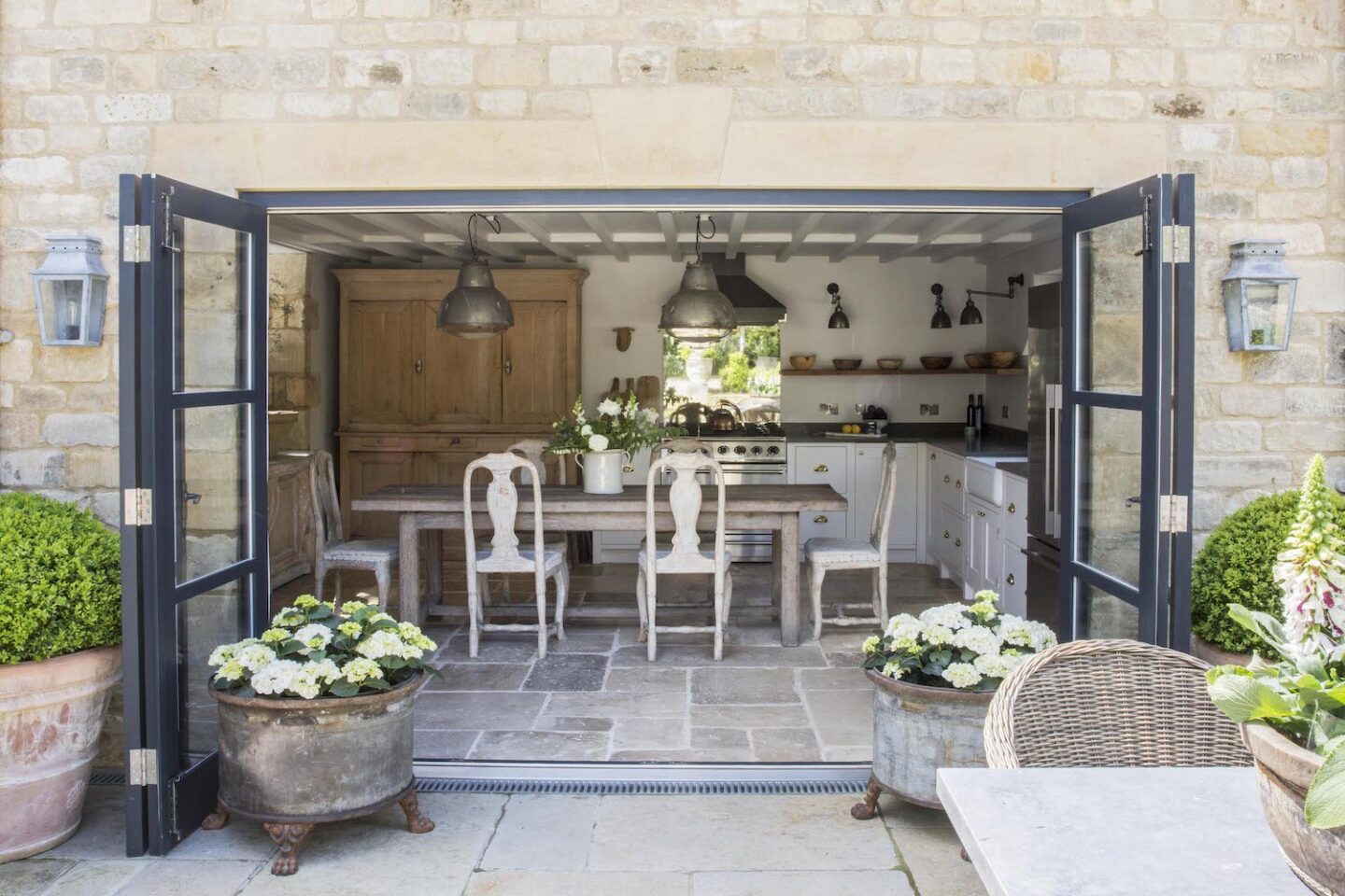 French and Swedish antiques in a Cotswolds cottage by Anton & K. #englishcottage #europeancountry #countrykitchen