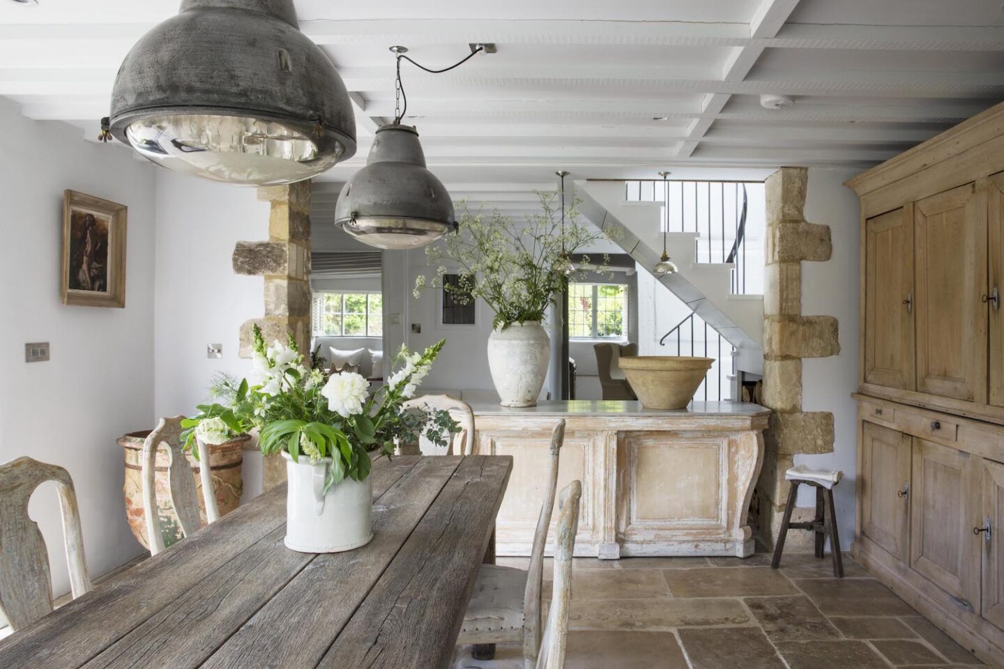 French and Swedish antiques in a Cotswolds cottage by Anton & K. #englishcottage #europeancountry #countrykitchen