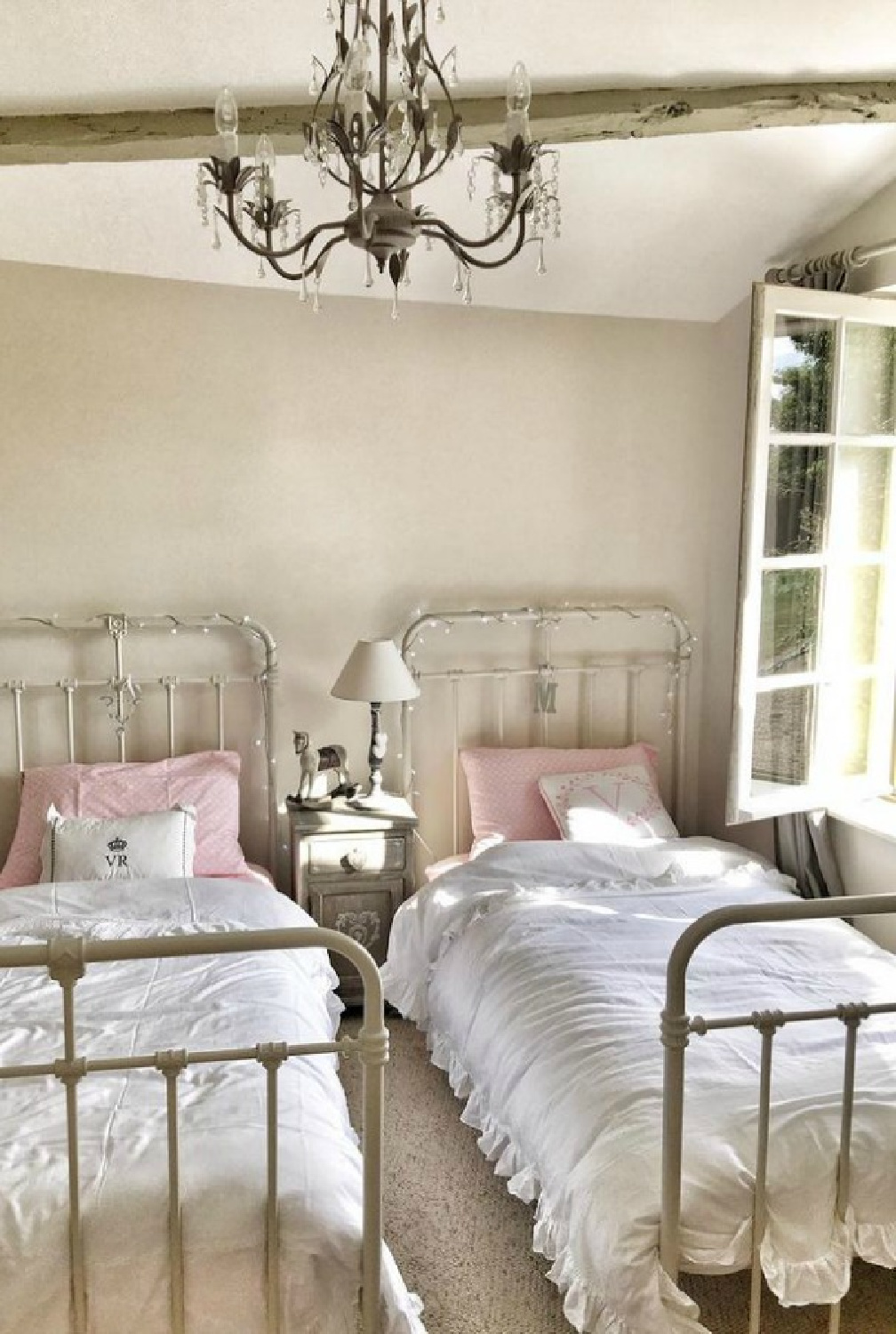 Within a thoughtfully renovated authentic French farmhouse near Bordeaux, Charlotte Reiss of Vivi et Margot has added authentic and romantic decor from France to create a timeless home with European country charm.