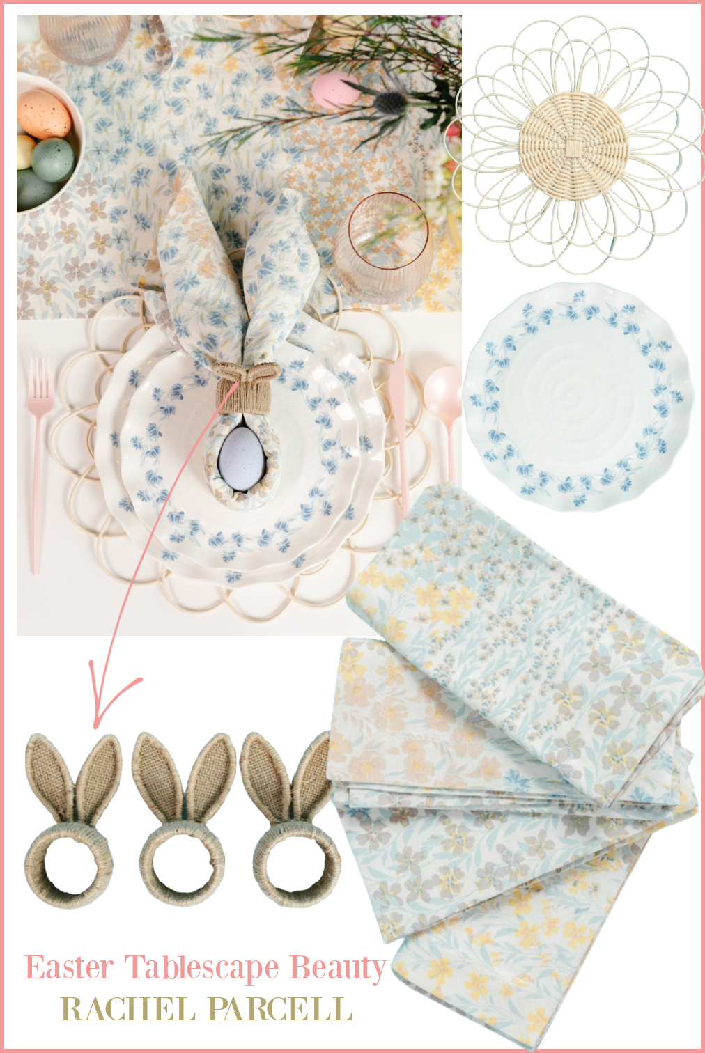 Easter Tablescape Beauty - Rachel Parcell pastel pretty holiday style!