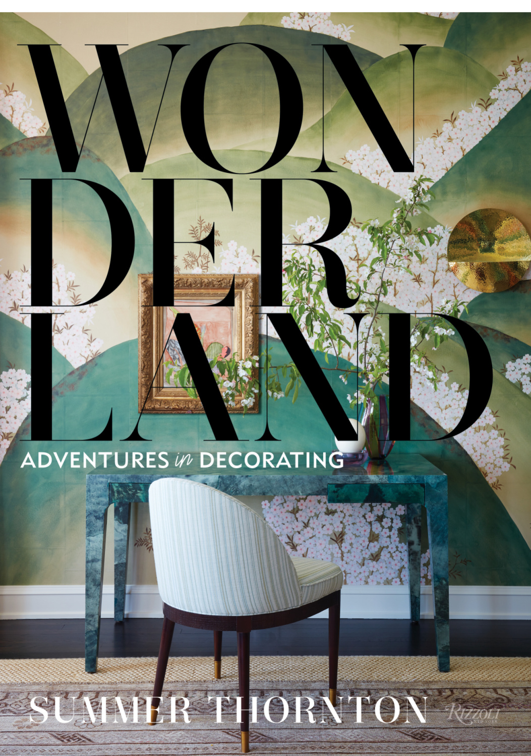 Summer Thornton's WONDERLAND: ADVENTURES IN DECORATING (Rizzoli, 2022). Interior decorator Summer Thornton believes in designing with the wildest abandon: her world is one of nickel tubs, marble fireplaces, whimsical textiles, surprising patterns, and secret gardens. Often described as maximalist with a modern, fresh sensibility, Thornton manages to achieve highly polished, sophisticated interiors that indulge in a lighthearted, almost irreverent sense of whimsy. In her first book, she will inspire readers to follow their creative impulses and make their own rules.