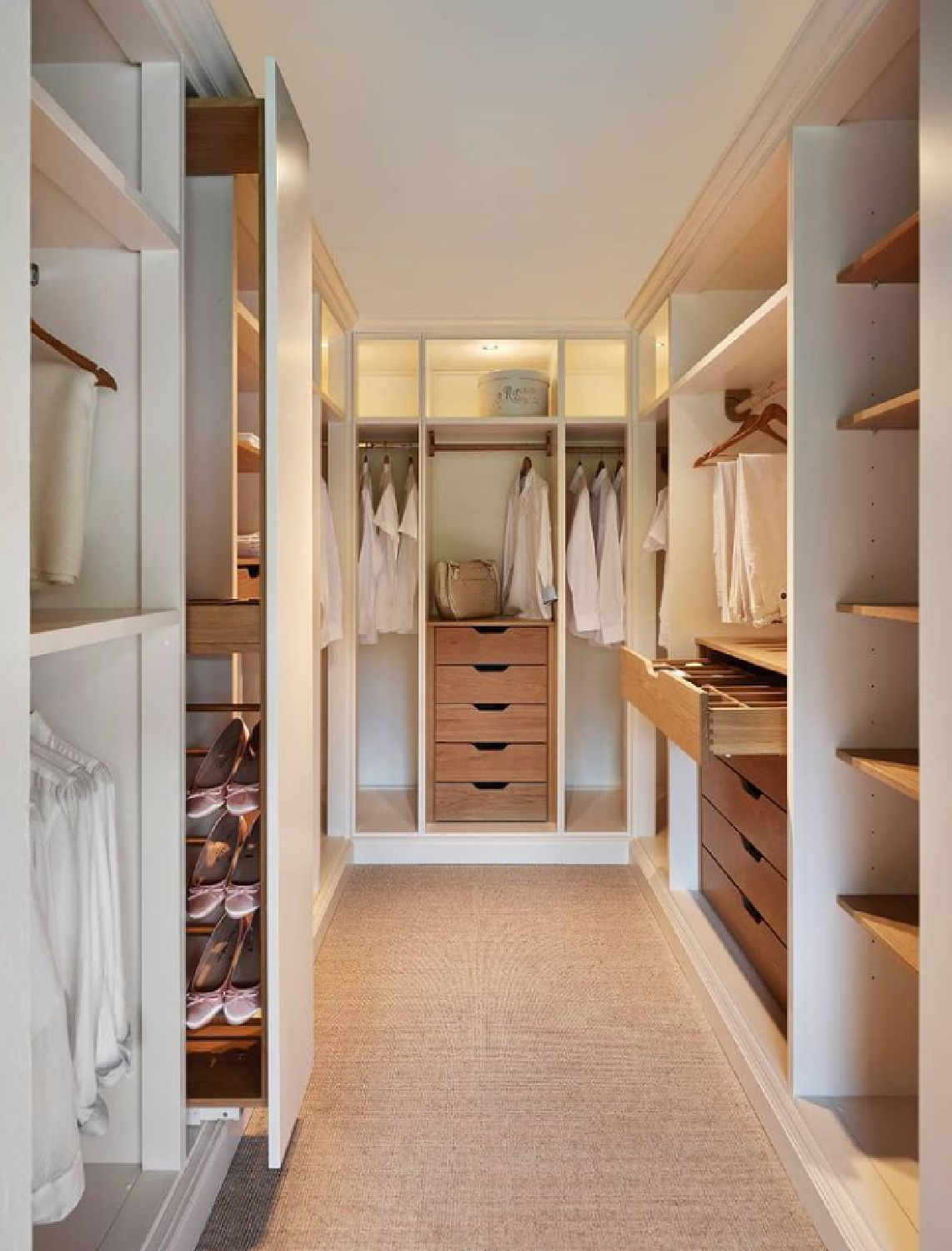 Beautifully designed two tone bespoke custom closet - @johnlewisofhungerford. #customclosets #luxurycloset #closetgoals