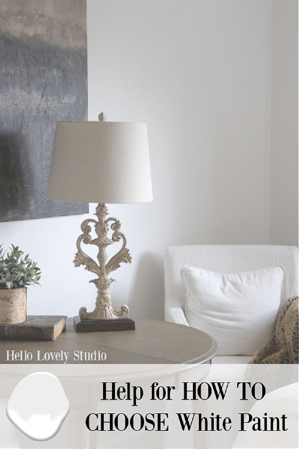 Help for How to Choose White Paint - Hello Lovely Studio. #whitepaintcolors