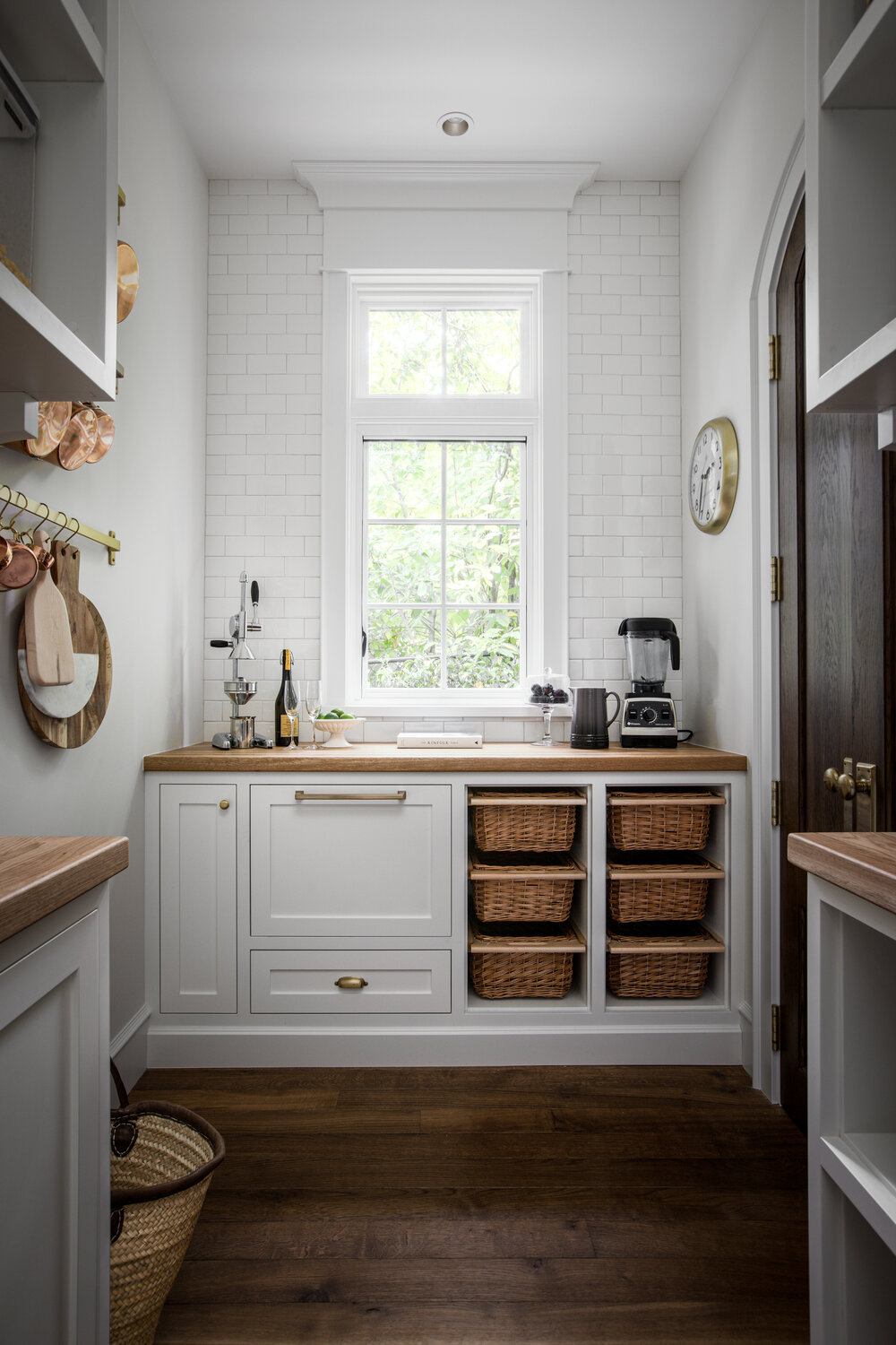 Pantry in beautiful French country home with interior design by Jenny Martin Design. #pantrydesign #frenchcountrykitchen #interiordesign