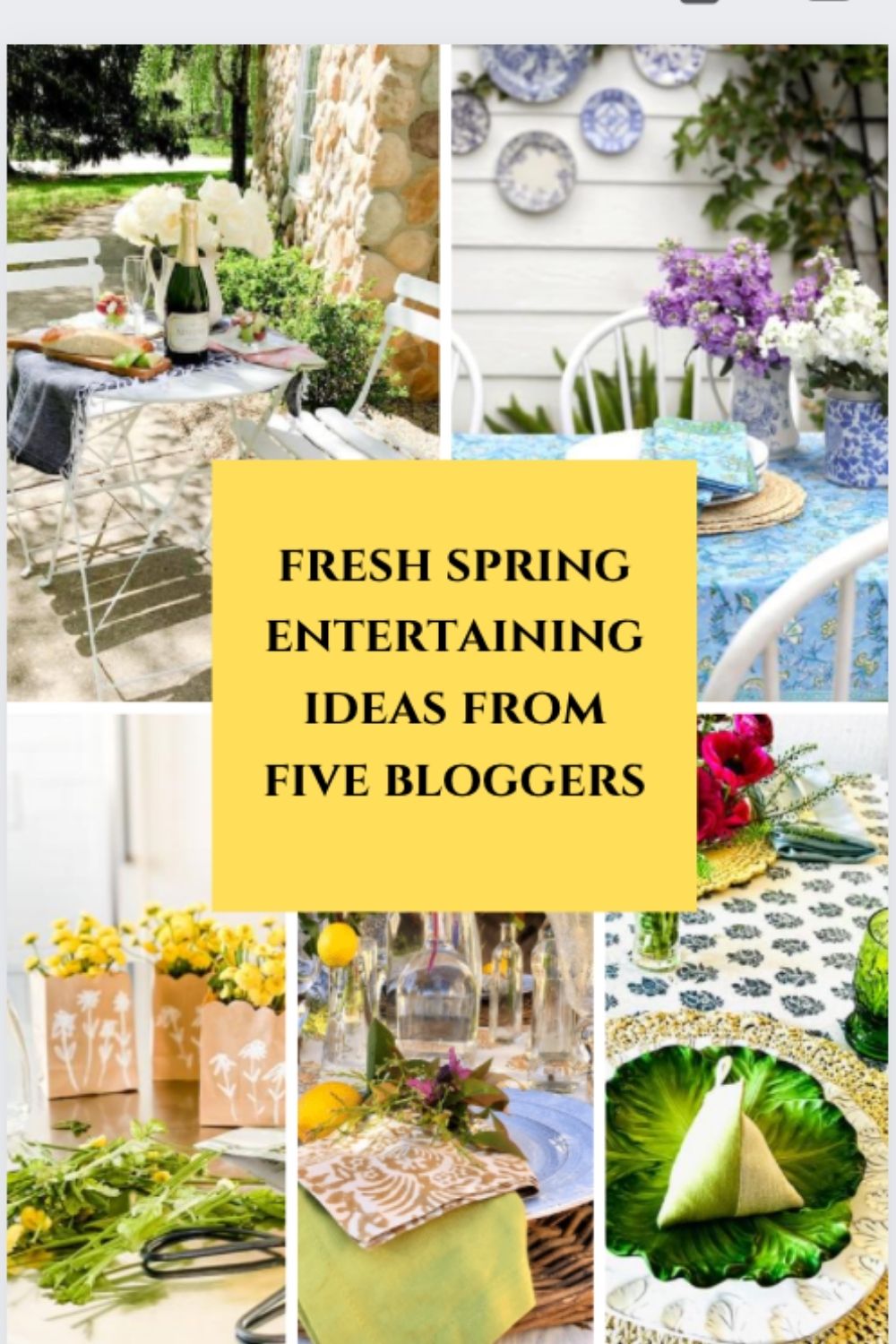 Spring entertaining - Project Design collage April 2022