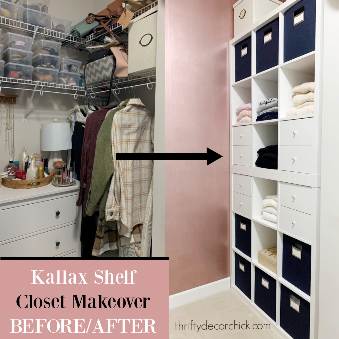 Built In Ikea Kallax Closet Storage {Budget Friendly Hack}, Thrifty Decor  Chick