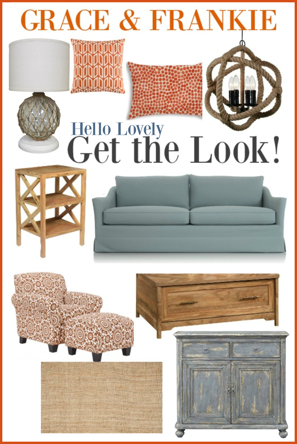 Grace & Frankie Beach House: Get the Look on Hello Lovely. #graceandfrankie #beachhouse #shopthelook