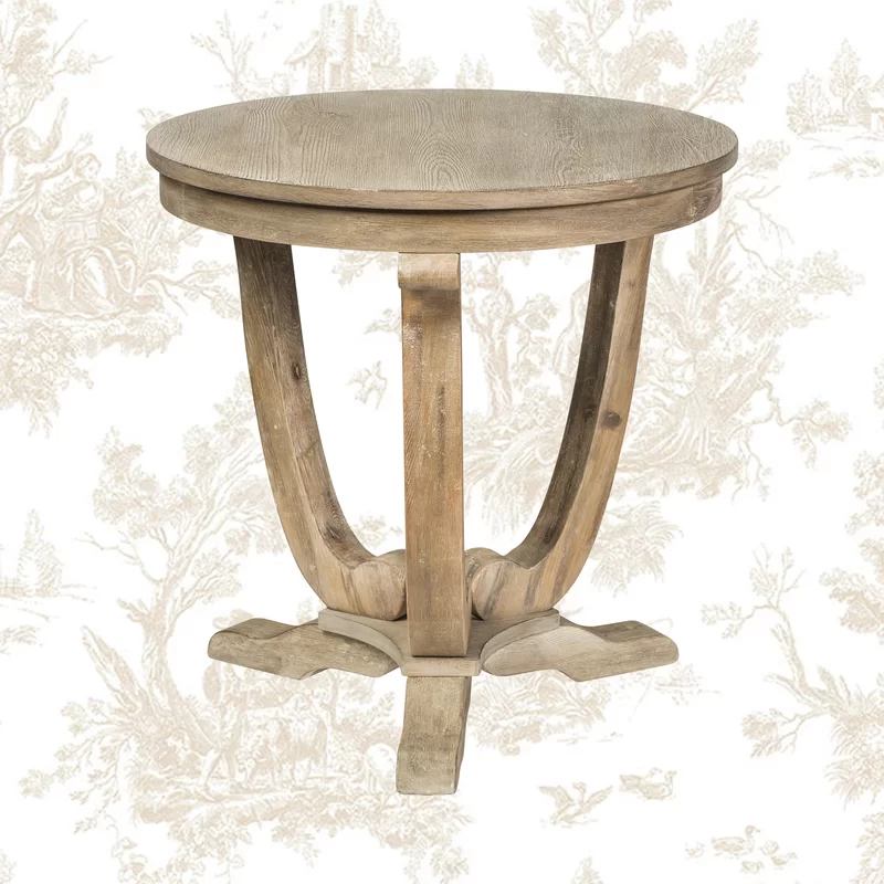 Adagio 24" tall pedestal side table, Kelly Clarkson collection at Wayfair