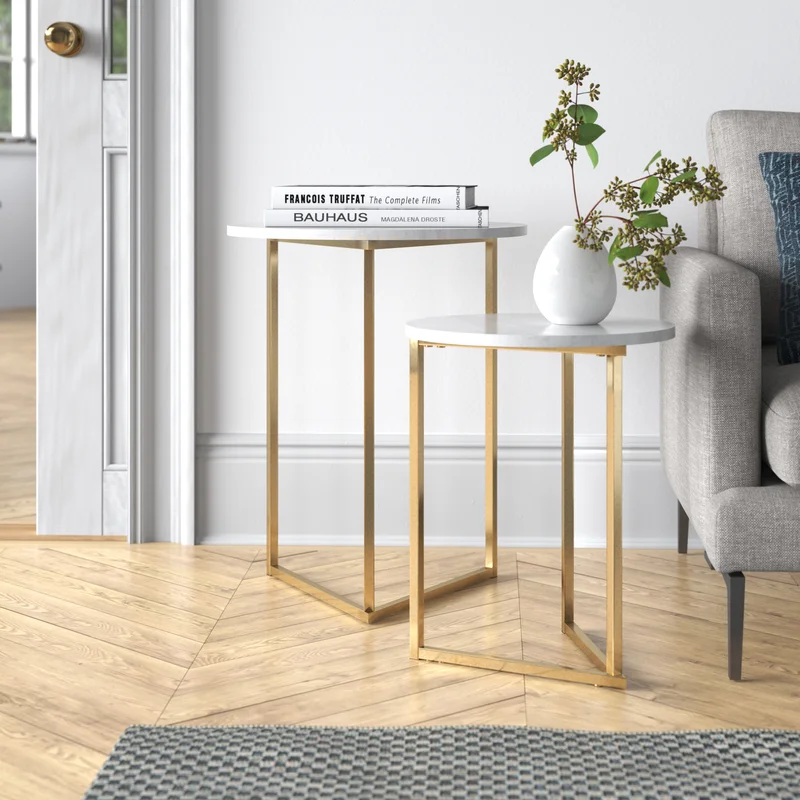 Gold nesting tables