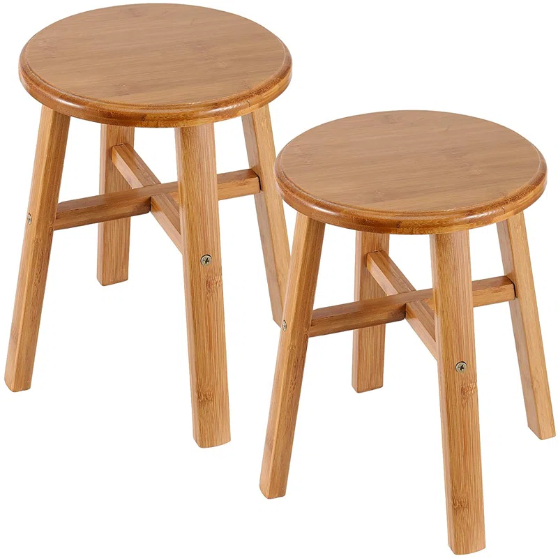 Bamboo Stool Set of 2