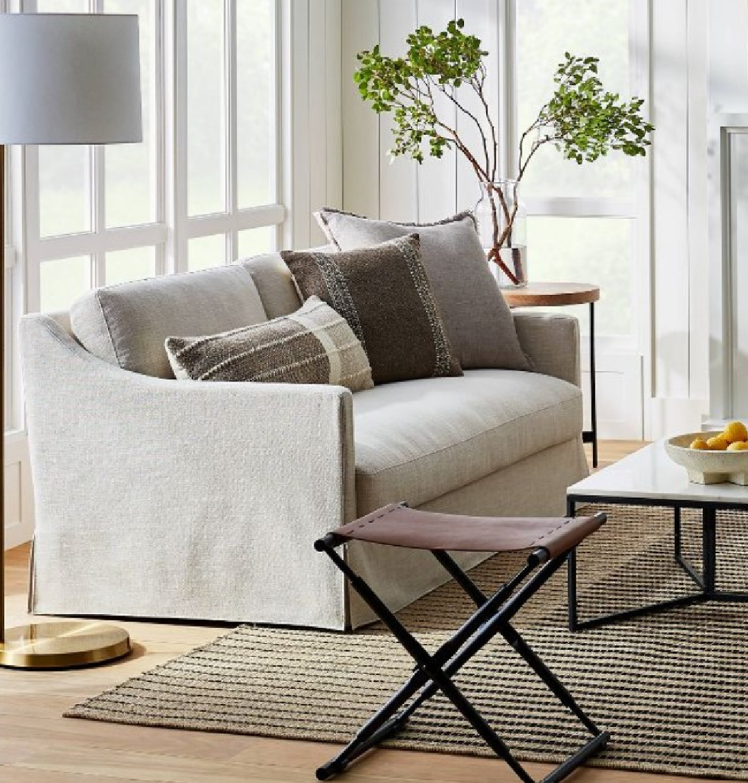 Vivian Park sofa from Studio McGee and Threshold for Target. #studiomcgee #livingroomsofas