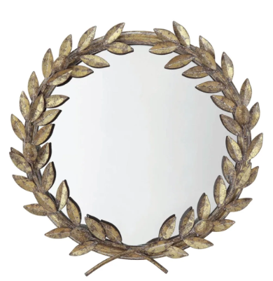 Antique laurel wreath mirror