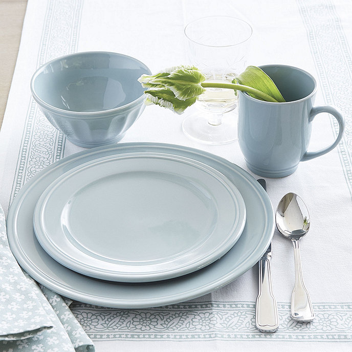 Brigitte spa blue dinnerware set - Ballard Designs. #dinnerware #bluedishes