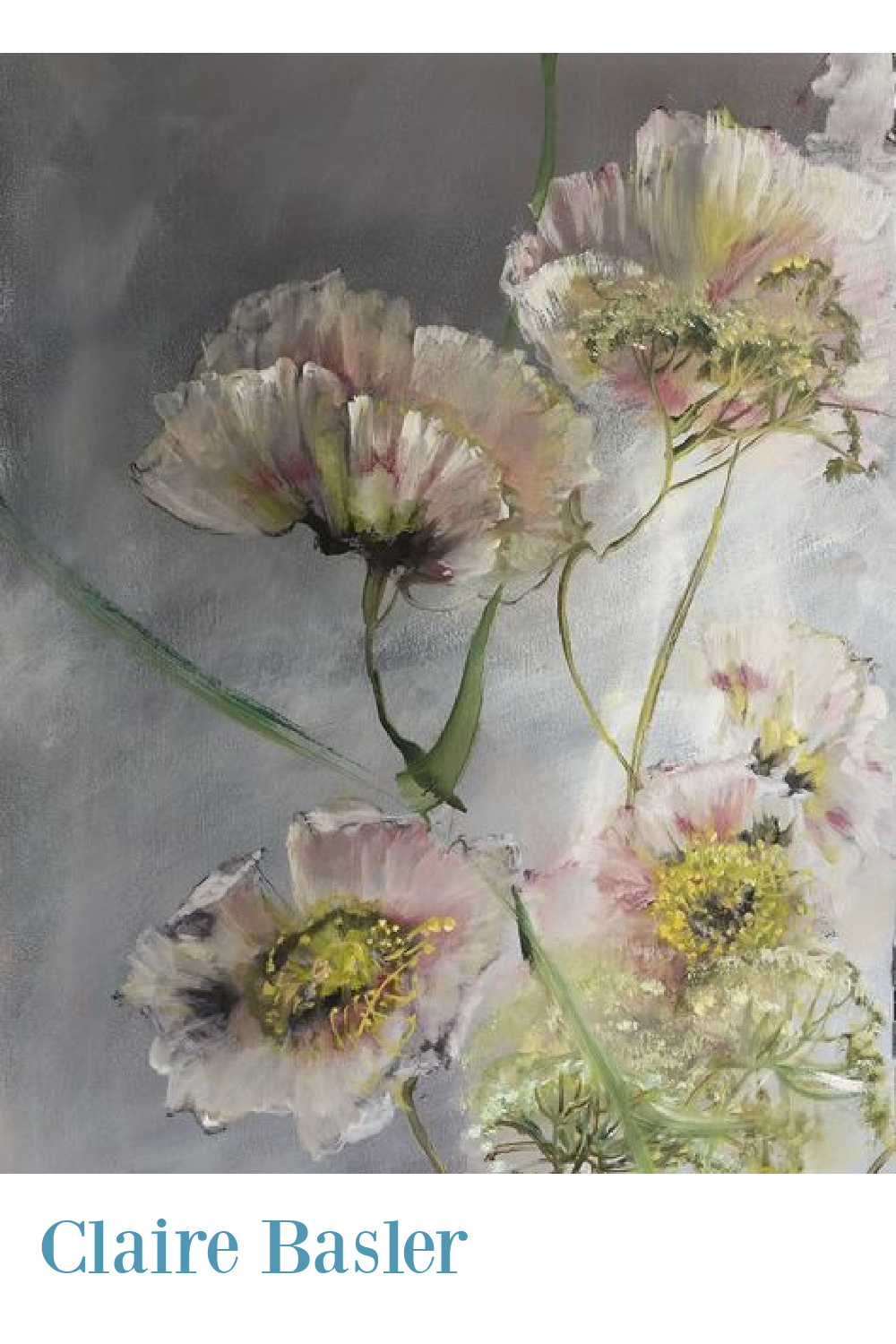 Floral painting by Claire Basler.