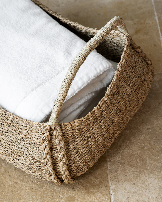 Seagrass Basket With Handle, McGee & Co.