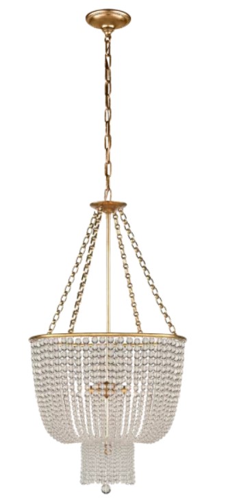 Jacqueline hand rubbed brass crystal chandelier AERIN. #crystalchandelier #aerinchandelier #brasschandelier