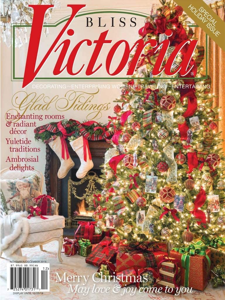 Victoria magazine Christmas issue cover. #victoriamagazine #christmasissue