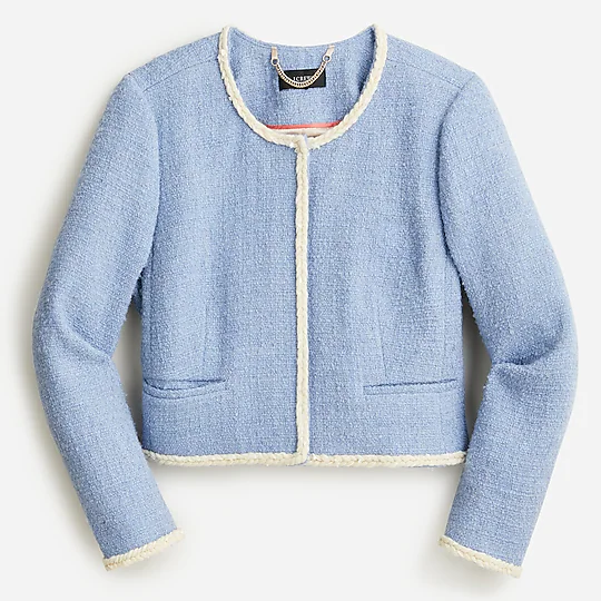 Louisa Lady Jacket in Maritime Tweed, J. Crew. #tweedjacket #1960sjacket