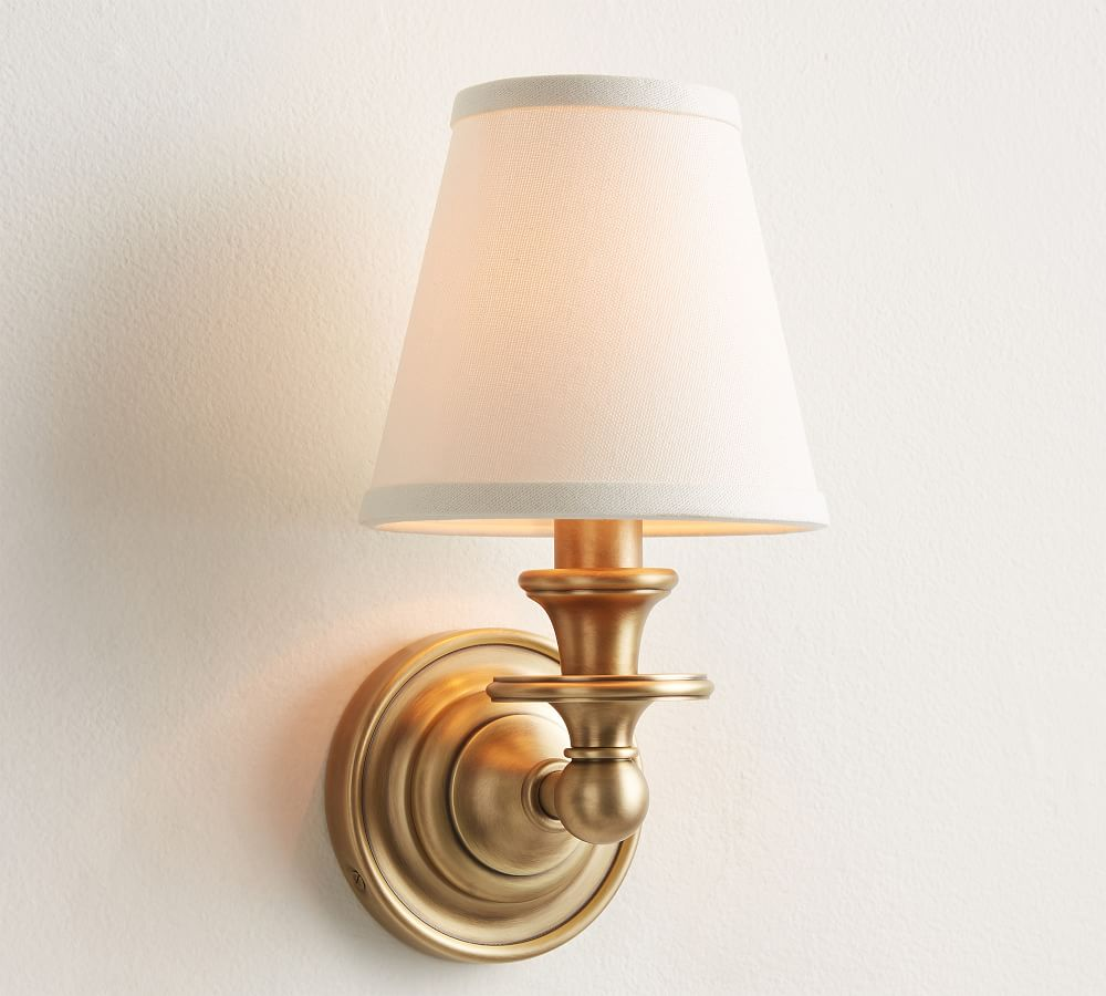 Sussex Shade Sconce in Tumbled Brass at Pottery Barn