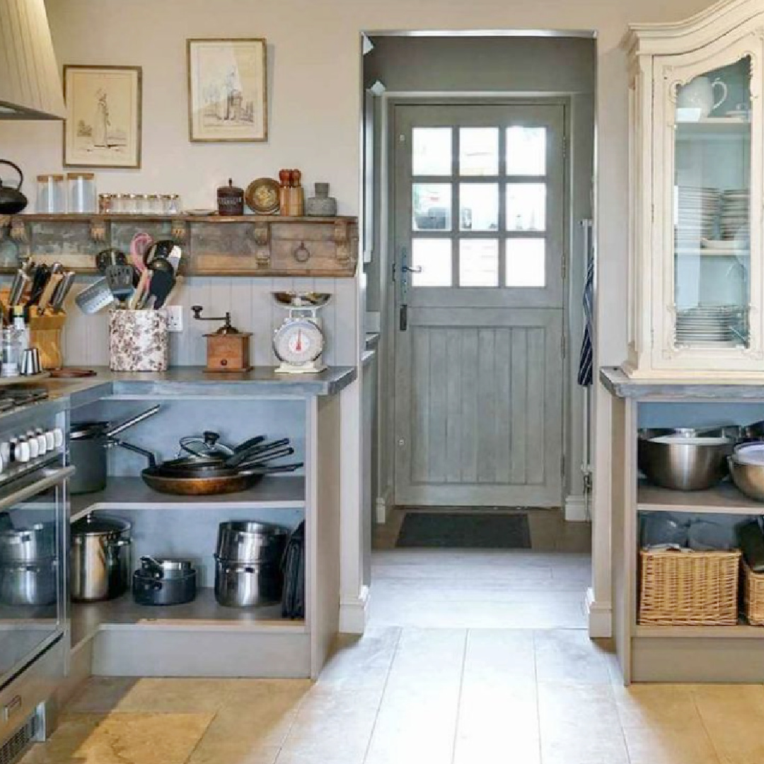 English country kitchen in Sixpenny Cottage - a charming vacation rental in the Cotswolds.