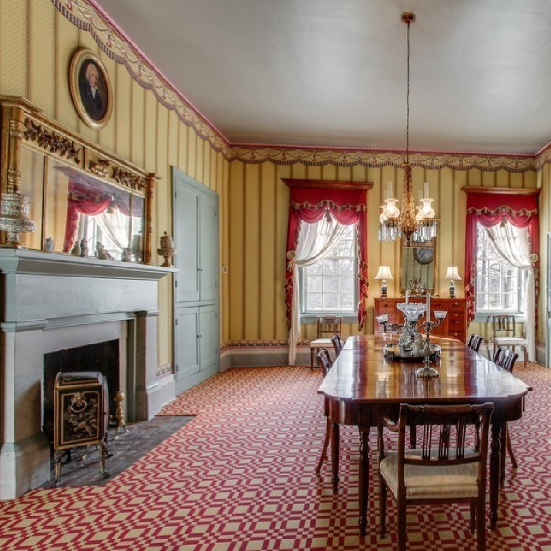 Restored dining room - 3200 Del Rio Pike in Franklin - Meeting of the Waters house. #historichomes #franklintn
