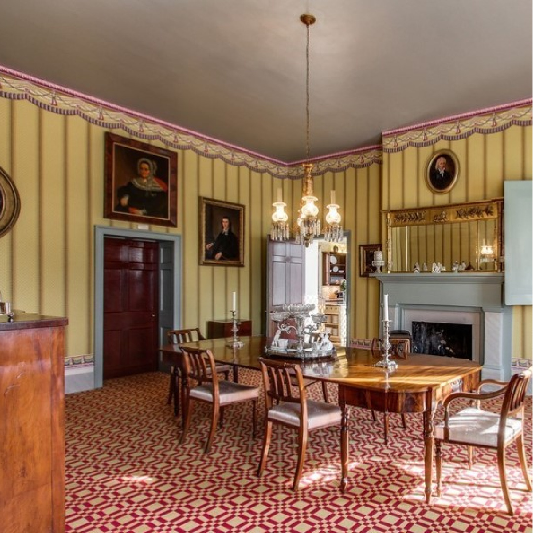 Restored dining room - 3200 Del Rio Pike in Franklin - Meeting of the Waters house. #historichomes #franklintn