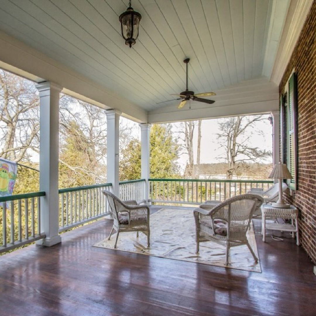 Front porch - 3200 Del Rio Pike in Franklin - Meeting of the Waters house. #historichomes #franklintn