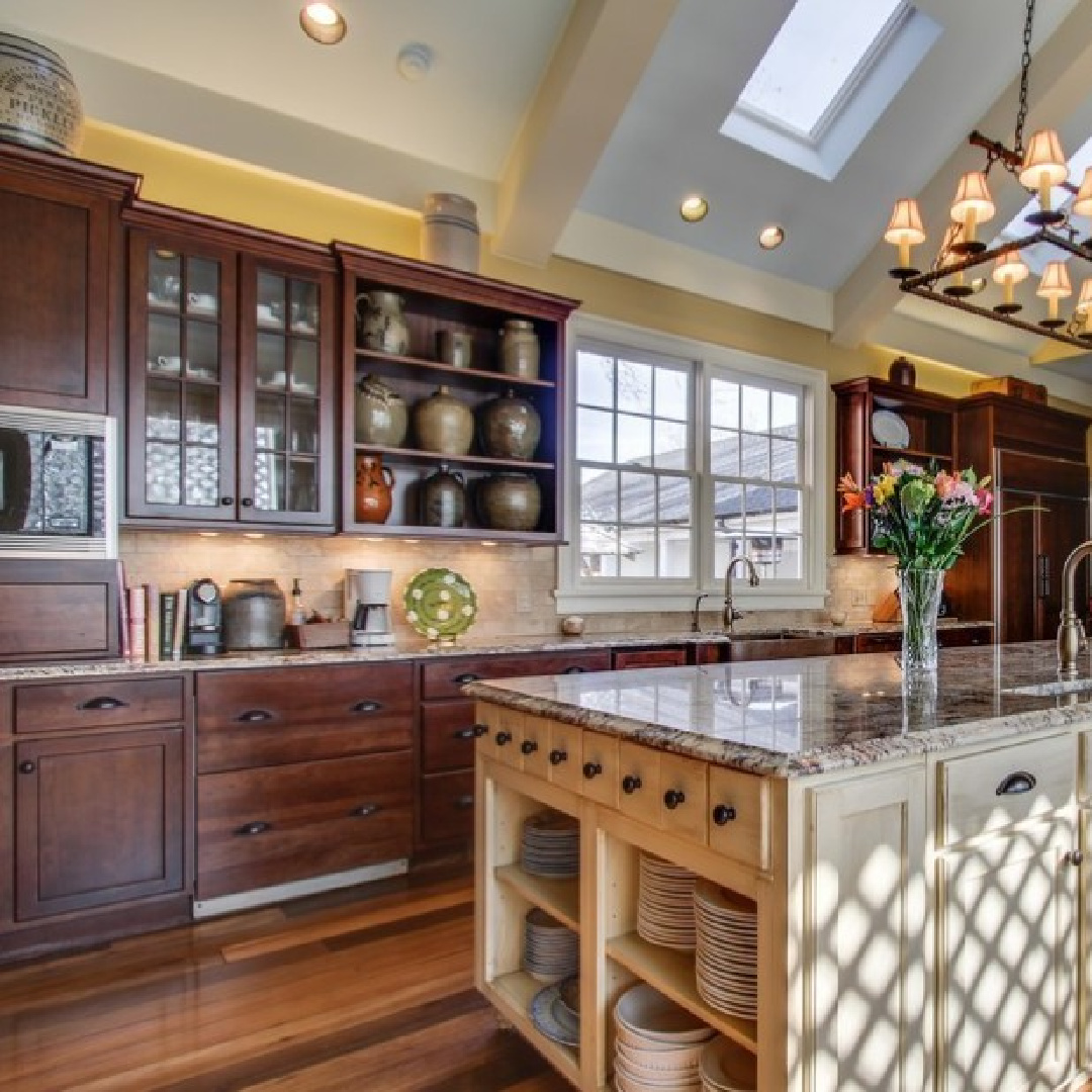 Restored kitchen - 3200 Del Rio Pike in Franklin - Meeting of the Waters house. #historichomes #franklintn