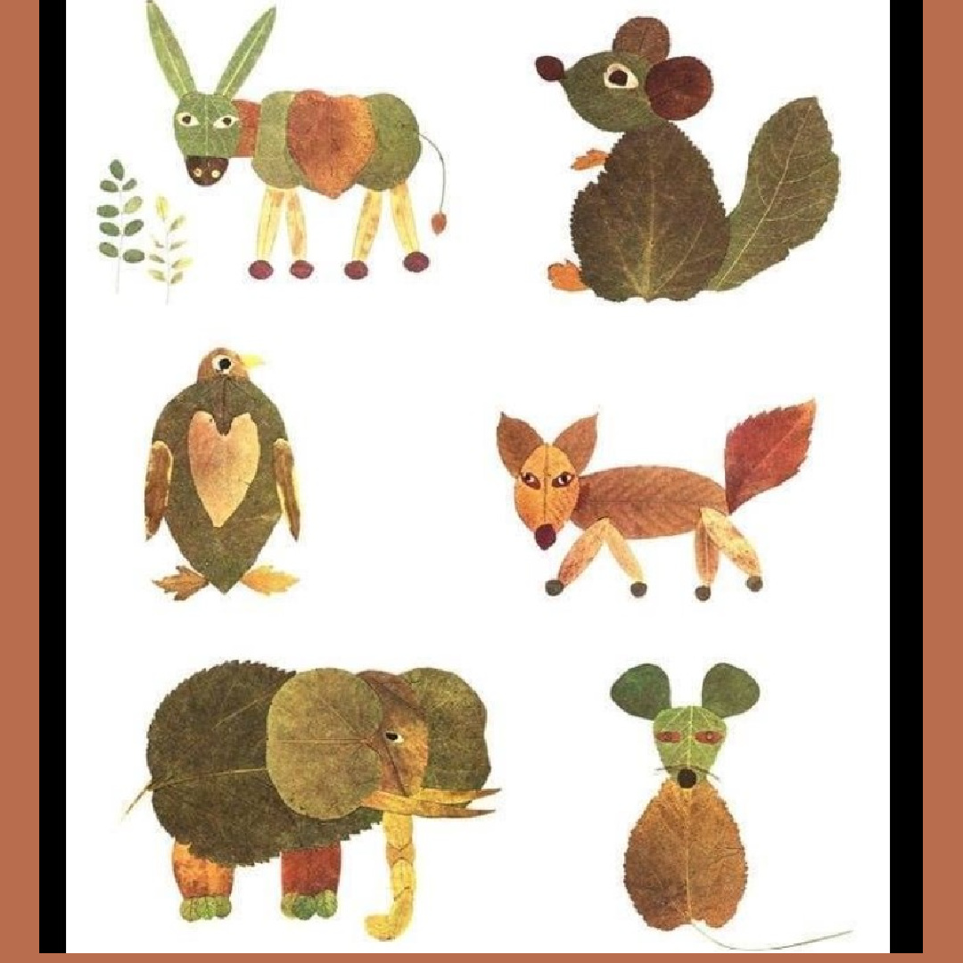 Leaf animal craft ideas by Hello Wonderful. #autumncrafts #leafcrafts #fallcrafidea