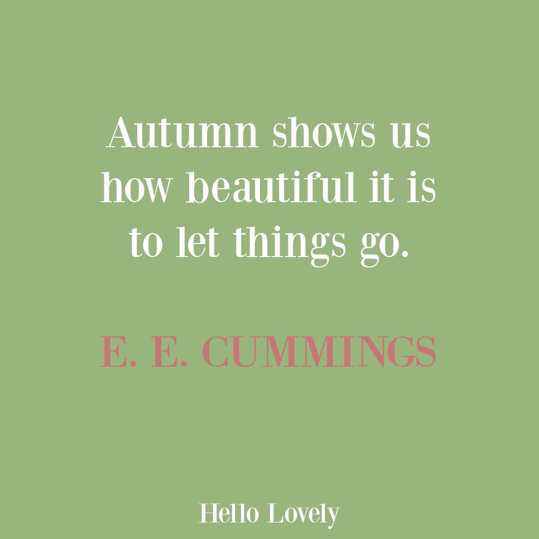 Autumn short quote on Hello Lovely Studio. #shortpoem #autumnpoems