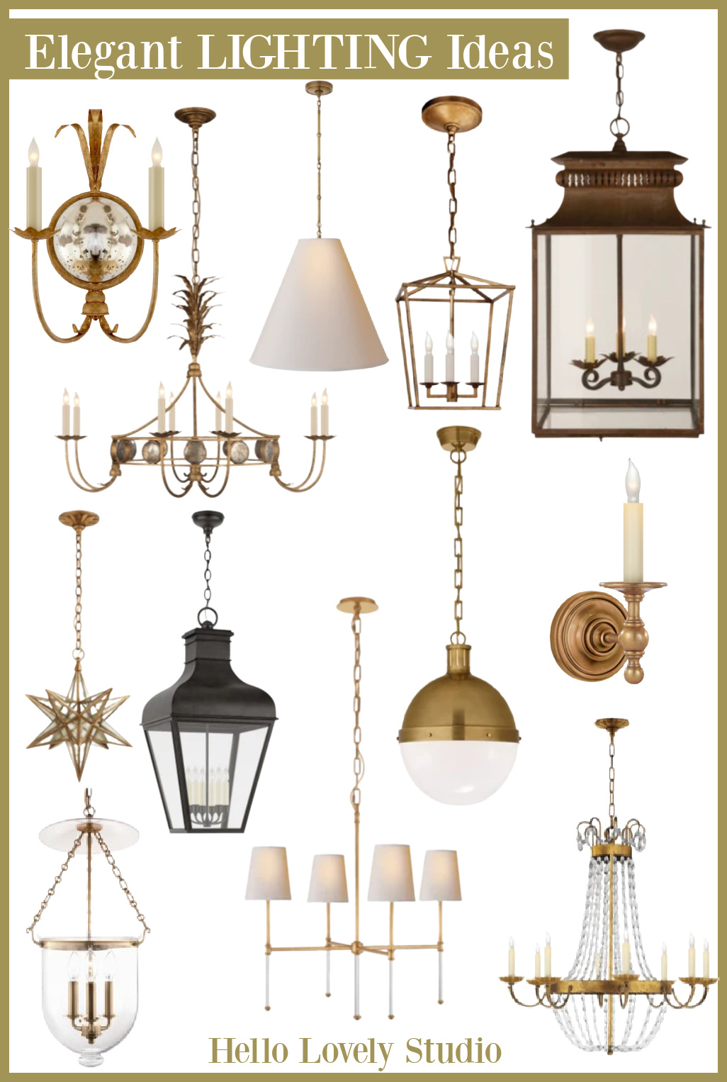 Elegant Lighting Ideas on Hello Lovely Studio. #chandeliers #sconces #pendantlights