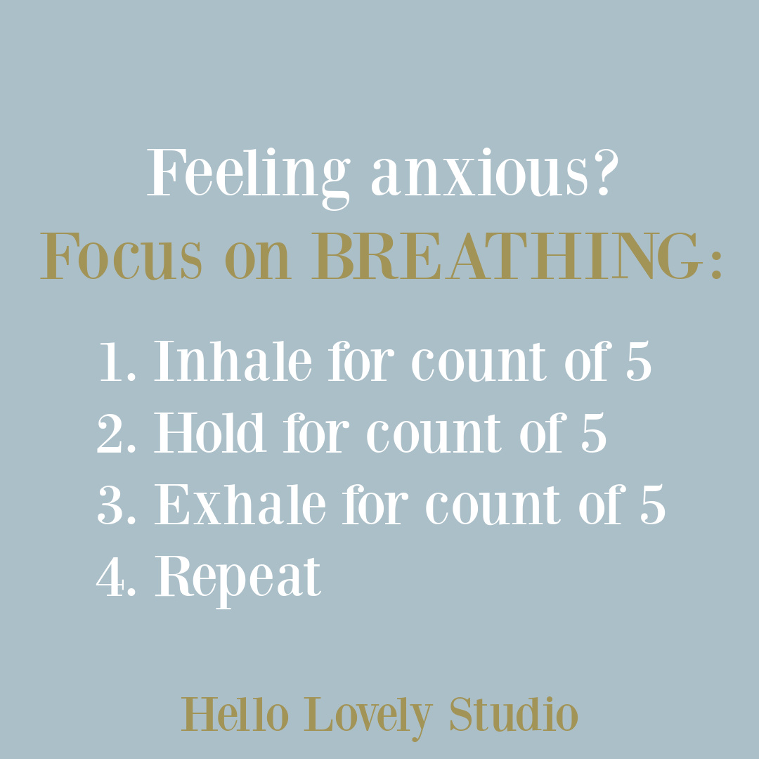 Anxiety quote and centering instructions on Hello Lovely Studio. #anxietyquotes #mentalhealthquotes
