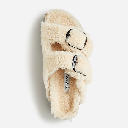 Shearling Birkenstock Sandals