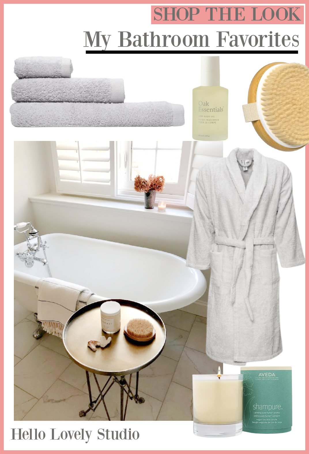 Shop the look: favorites in my bathroom! Hello Lovely Studio.