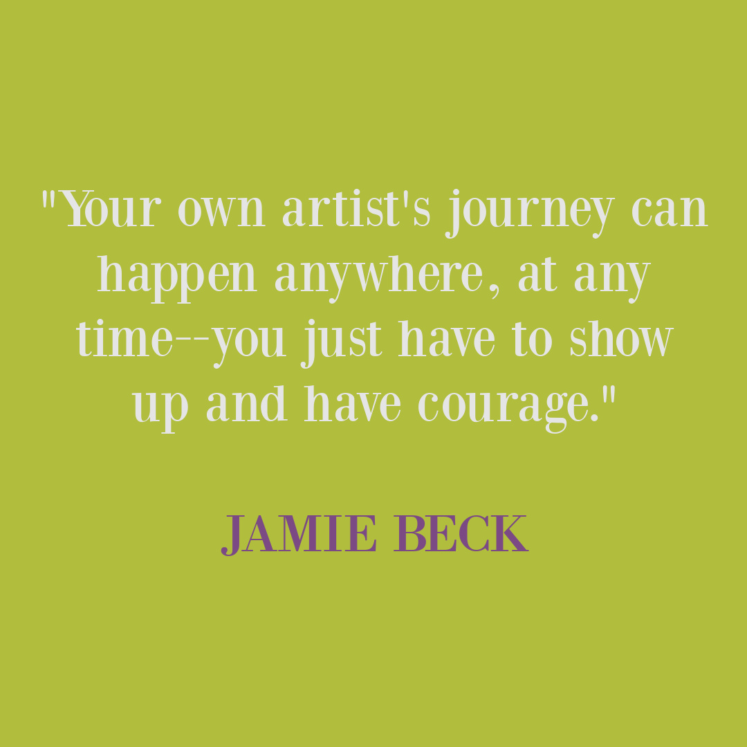 Jamie Beck quote from AN AMERICAN IN PROVENCE. #artistquotes