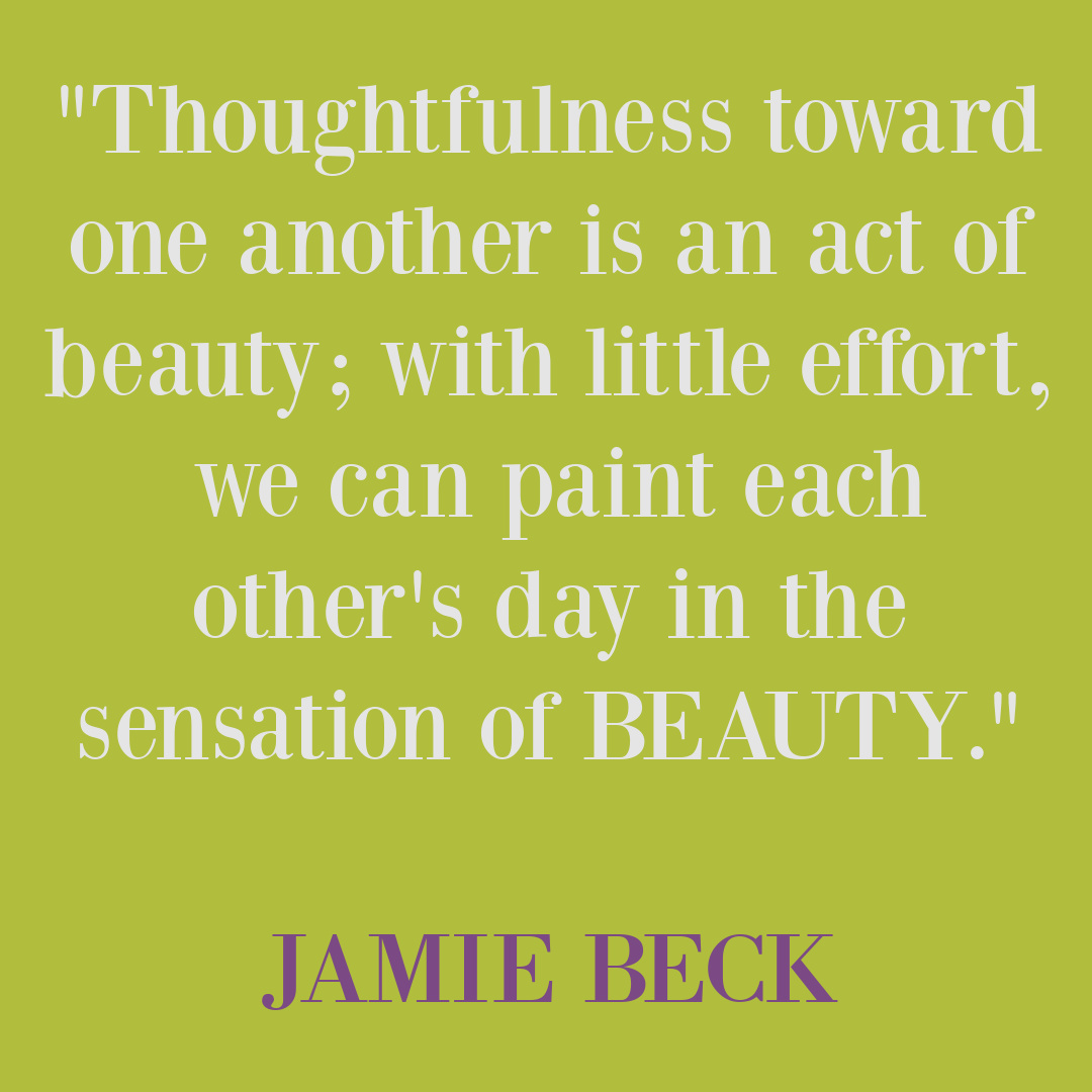 Jamie Beck quote from AN AMERICAN IN PROVENCE. #beautyquote