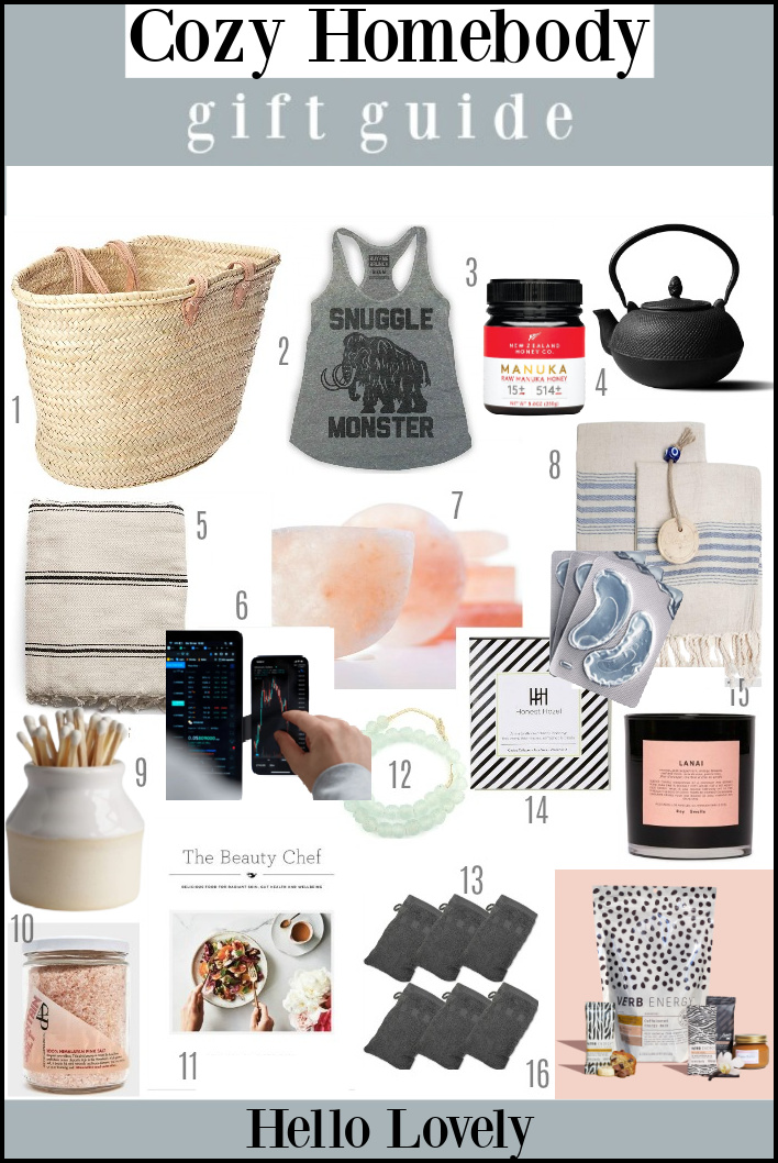 Cozy Homebody Gift Guide on Hello Lovely Studio. #giftguides #cozygifts #hyggegifts