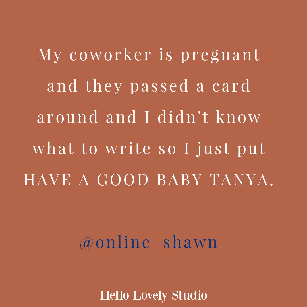 Funny tweet, relationship humor, and silly quotes on Hello Lovely Studio.