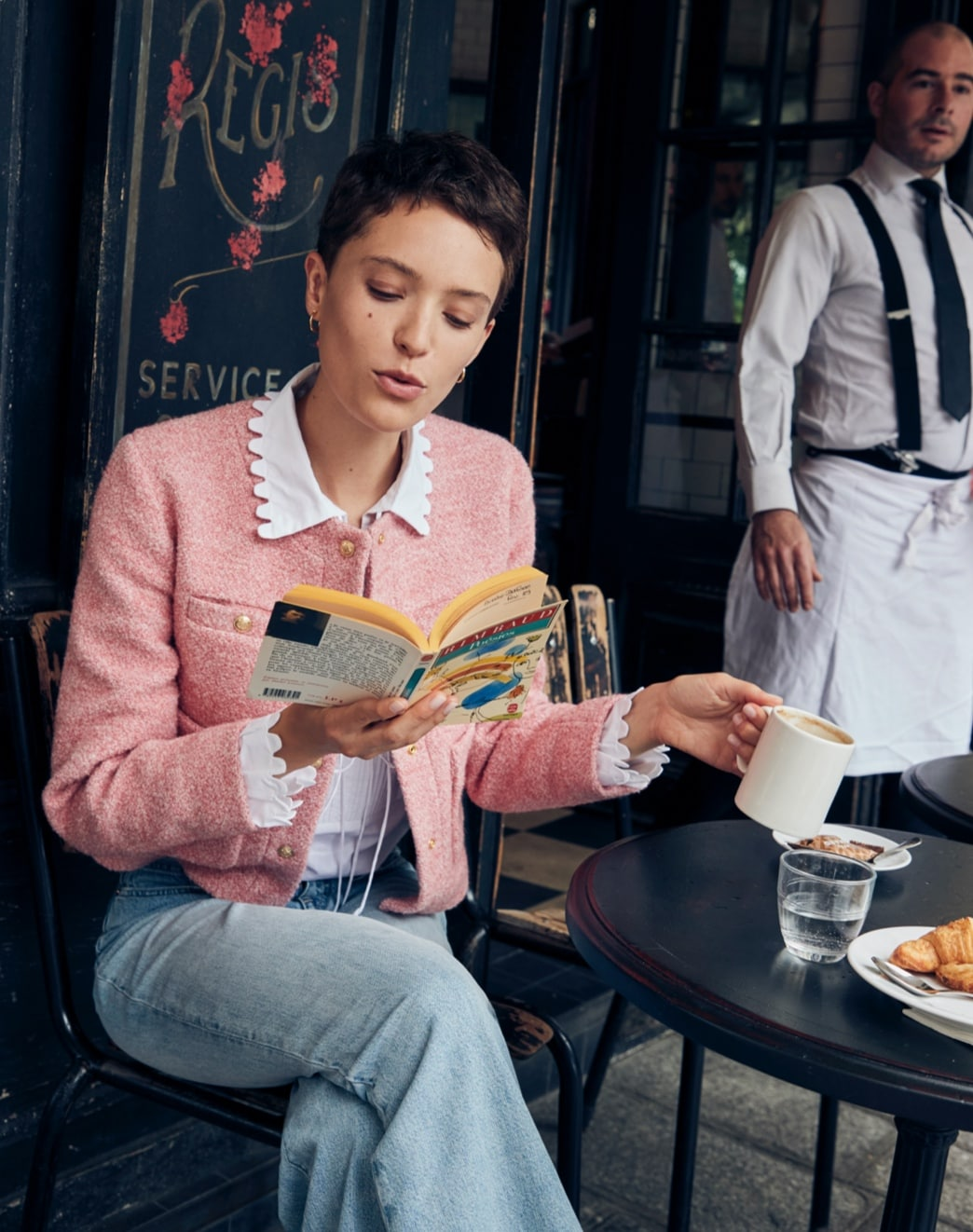 Pink lady jacket, J. Crew